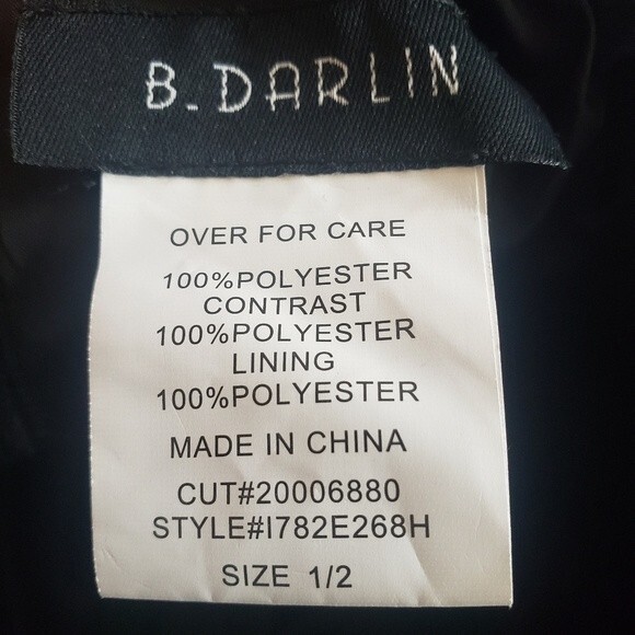 NWT B. Darlin Strapless Floral Dress Size 1/2 - Picture 6 of 6